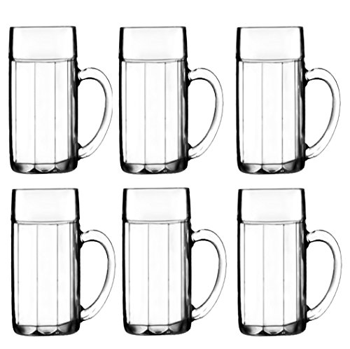 Stölzle Oberglas Bayreuth - Jarra de Cerveza (0,5 L, 6 Unidades, Cristal Resistente a los Golpes y a Las roturas), diseño de Baviera