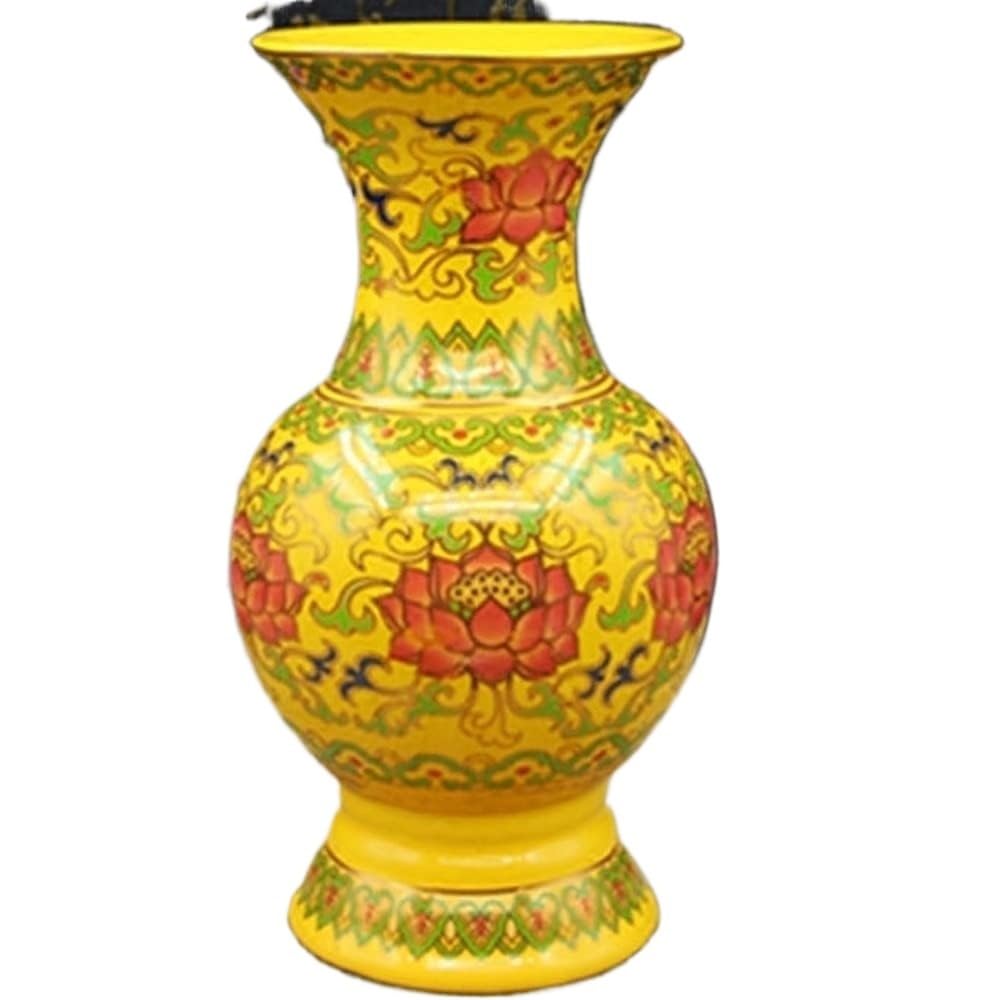 Rohcghc Multicolor Chinese Porcelain Vases, Ceramic Vase,Flower,Chinese,Art Decorative, 20Cm Buddhism Supplies Guanyin Water Purification
