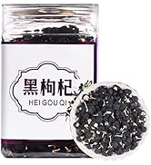 Black Wolfberry, Dried Black Goji Berry Tea, Herbal Black Wolfberry Tea Beverages with Unique Fru...