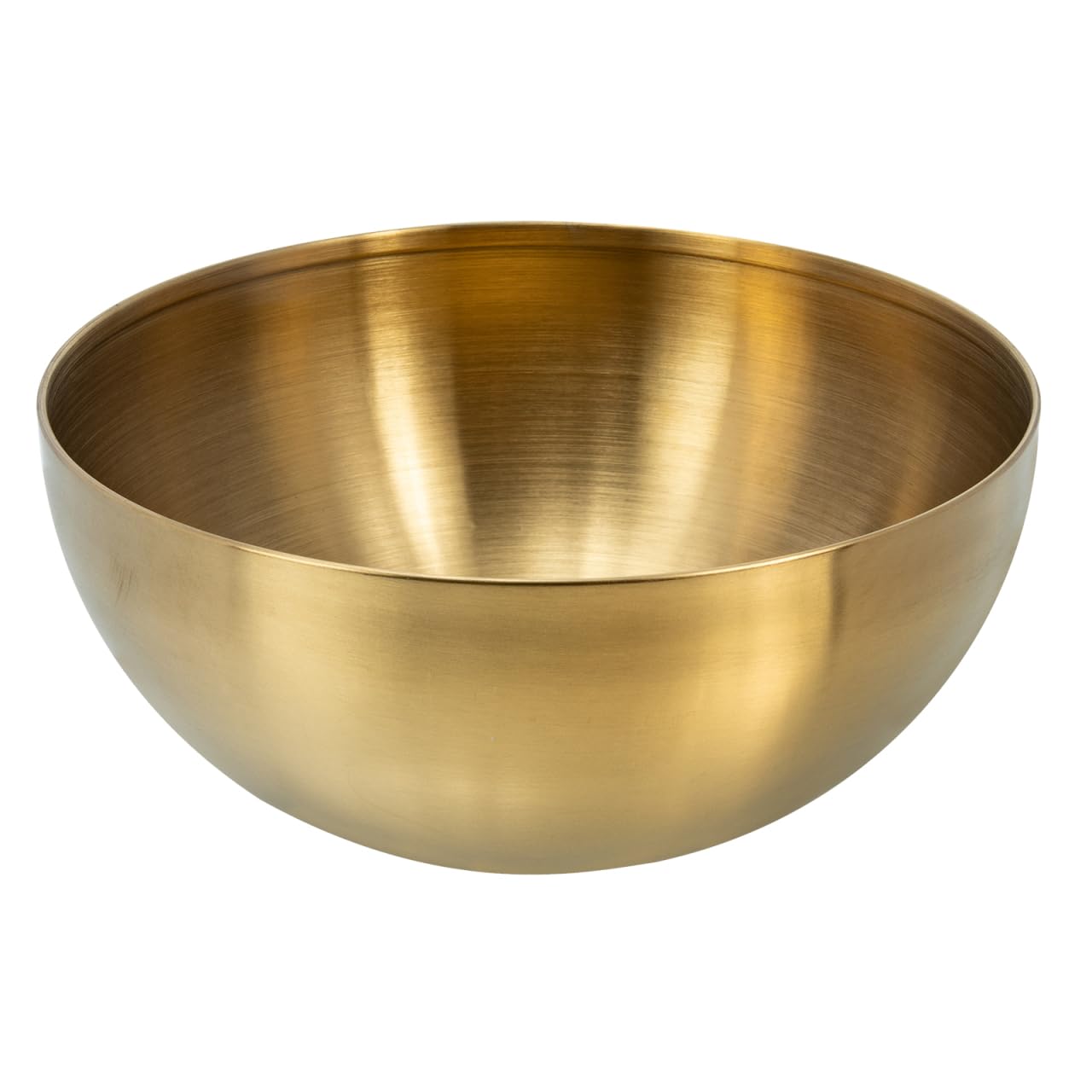 Cabilock Gold Stainless Steel Salad Bowl 6 Inch Multi-Use Large Mixing Bowl for Fruit Serving Snacks Kitchen Storage and Cold Dishes