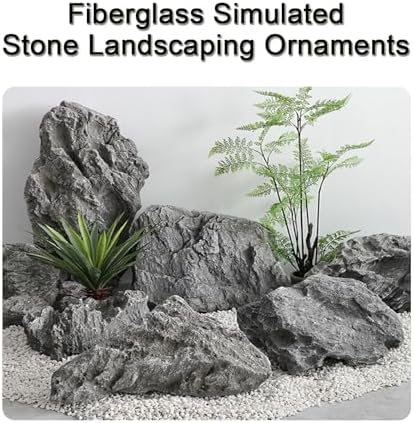 Realistic Artificial Rocks for Garden Landscaping - Large Faux Stone Cover for Outdoor & Indoor Decor (17.7"x11.8"x15.7") - Durable Decorative Stones
