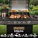CosmoGrill Pro Deluxe 5 Gas Burner 4+1 Barbecue Grill, Steel Warming Rack, Side-Burner, Built-in Temperature Gauge for Home Garden Party Outdoor Cooking (93411)
