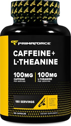 Primaforce Primaforce Caffeine with L-Theanine (100mg of Each) 180 Capsules sold by Nutricost - Amazon Seller - US