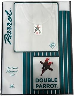 Double Parrot Men's White Vest RN-picture-12