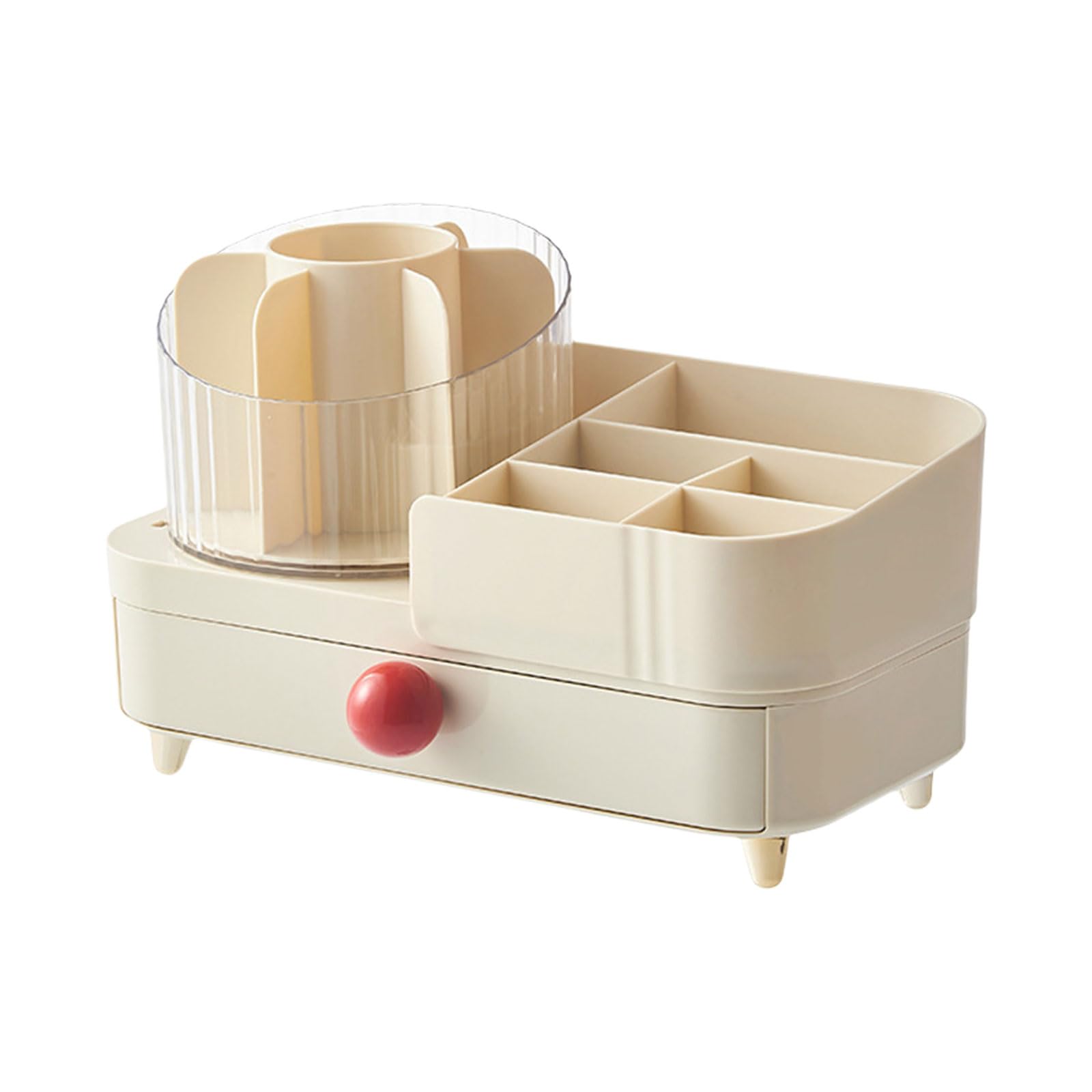 Buxuaaaa Type A Easy To Assemble 360 Degree Rotating Makeup Organizers With Adjustable Trays Portable Home Accessory For Cosmetics Countertop Organizers