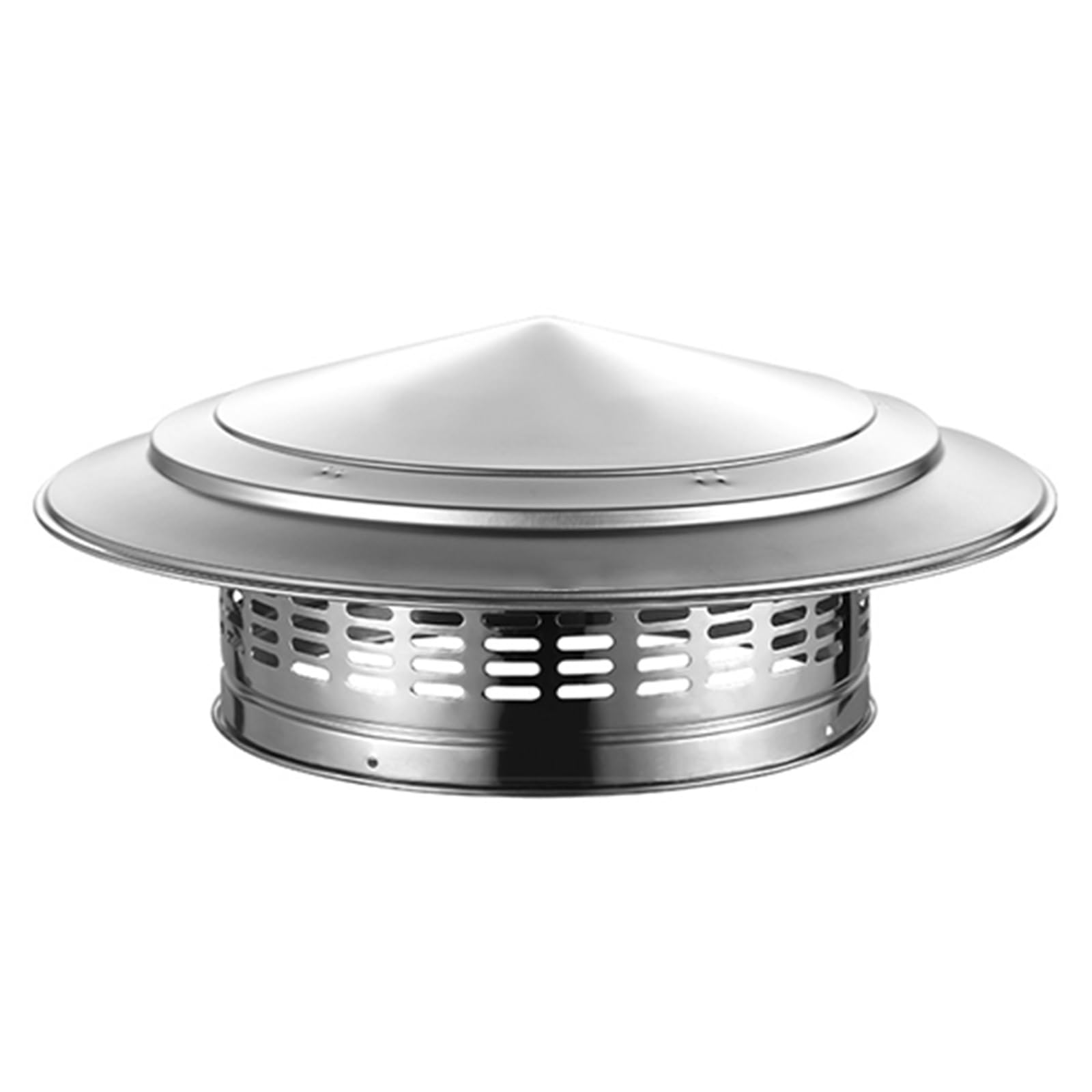 WEKONUMEX Chimney Spinner Cowl, Stainless Steel Round Chimney Cap Cowl For Flue Pipe Roof Rain Snow Vent Cover 75-300mm(250mm/9.84in)