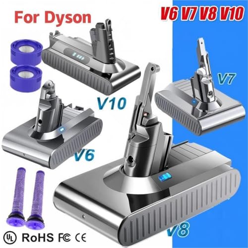 Batería para Dyson V6 V7 V8 de larga duración para limpieza profunda sin interrupción 3