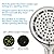 CyberWater 6 Inch Filtered Shower Head with Handheld Brushed Nickel, 6 Modes Showerheads with Stainless Steel Hose and Bracket, Hard Water Filter Mineral Beads to Remove Chlorine and Harmful Substance