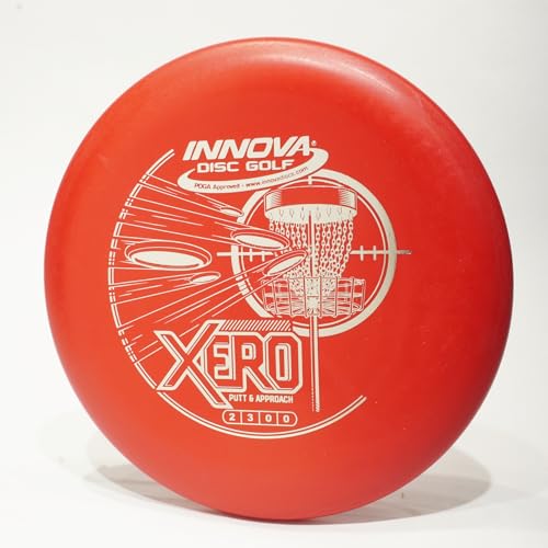 Innova Super Light DX Xero Lightweight Disc Golf Putter & Approach Disc, Pick Color/Weight [Stamp & Exact Color May Vary] Red 140-149 Grams