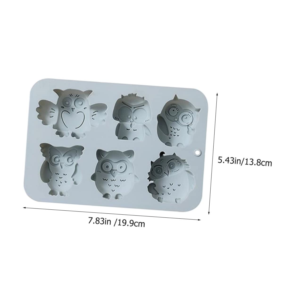 TOPBATHY 3 Set Di Da Forno A Forma Di Gufo in Silicone Per Fondente Per Decorare Torte Facili Da Usare E Da Pulire 2 Pezzi*3