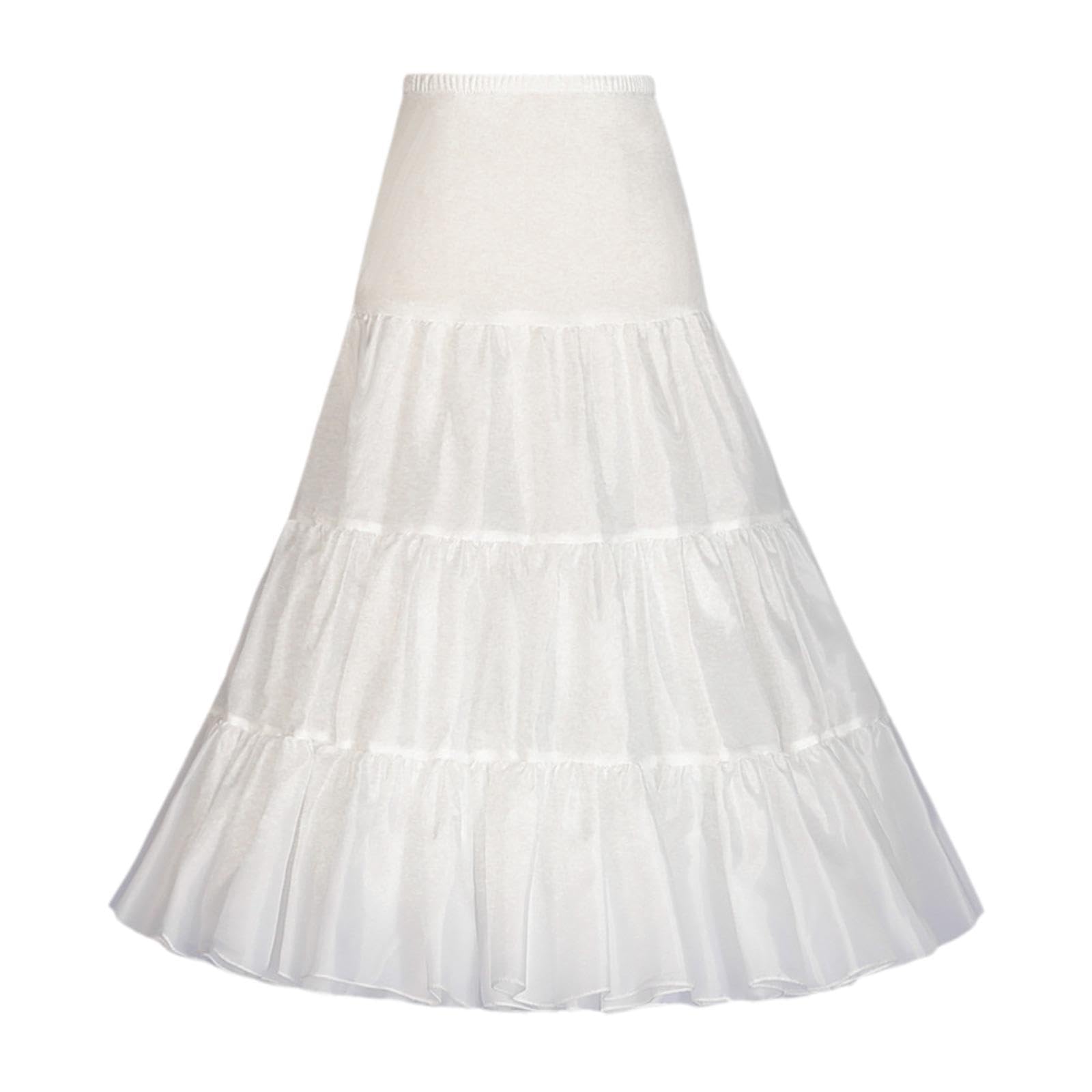 HEAVENGLOWWomens Tulle Petticoat Tutu Underskirt for Bridal Dress Wedding Ballet Dance-image-26
