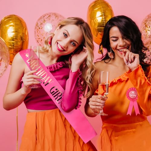 It's My Birthday Ribbon Satin Fabric Happy Birthday Tinplate Badge Pin Colorful Award, It's My Birthdays Brooch Happy Birthdays Button Pin for Girls, Award Badge Party Decoration3