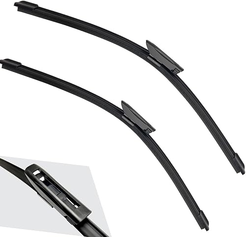 Limpiaparabrisas delantero compatible con Dacia Sandero MK2 2016-2019, limpiaparabrisas delantero de goma suave, parabrisas automático de 22