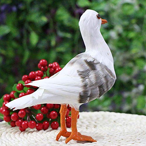 Simulation en polyéthylène de mouette : statue d'animaux robuste pour décoration - 2
