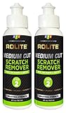 Rolite - RMSR4z2PK Medium Cut Scratch Remover (4 fl. oz.) for Plastic & Acrylic Surfaces Including...