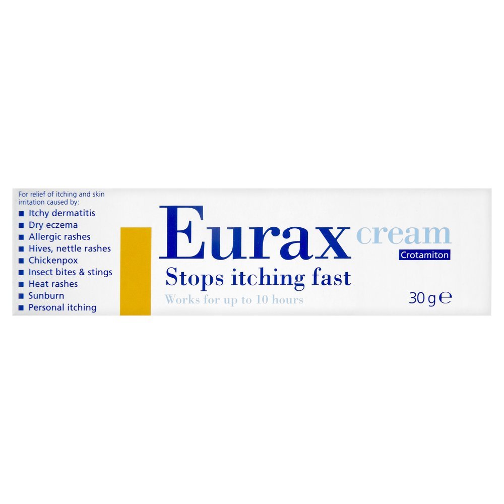 Eurax Itch Relief Cream 30g Helps Stop Itching Fast Lasts Up To 8h For Relief Of Itchy Dermatitis Dry Eczema Allergic Rashes Hives Nettle Rashes Chickenpox Insect Bite And Stings Heat Rashes Sunburn Buy Online In Romania At Desertcart