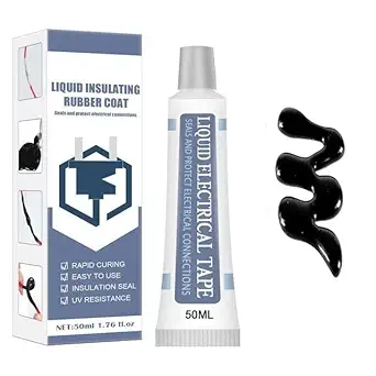 Paghadi Liquid Electrical Insulation Glue Waterproof Sealant Tape Fast Dry Glue Protection Tube Paste Sealers Hardware Rubber Wire Cable /50ml(pack of 1)