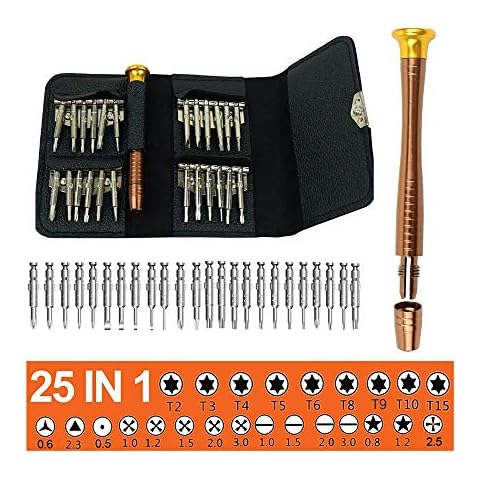 25 Piece Mini Screwdriver Set with Case Cover