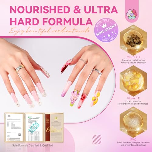 Image of SAVILAND Solid Builder Nail Gel for Nails: Non-Sticky Sculpting Gel for Nails Art 100 g 3D Nail Gel VE Castor Oil Hard Gel for Nails Extension 3D Nail Art DIY Carving Patterns Decoration SSProAcryl X