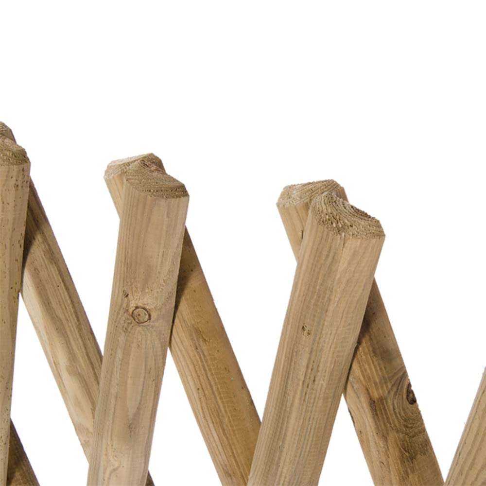VERDELOOK Recinzione Estensibile in Legno 250x100 cm, Anche per Decorazione e arredo Giardino