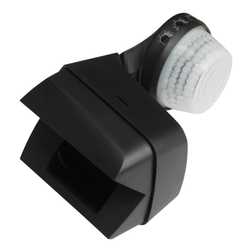 Theben 1010511 theLuxa S360 BK I Détecteur de Mouvement I Couverture Angulaire 360° I Tête de capteur pivotable I pour l'éxteriereur