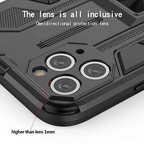Rizz Iphone 11 Pro Max Cases With Kickstand And Magnetic Ultra Slim Shockproof Cover Mobile Phone Case For Women And Men Drop Protection Armor Military (Black) #TOP7