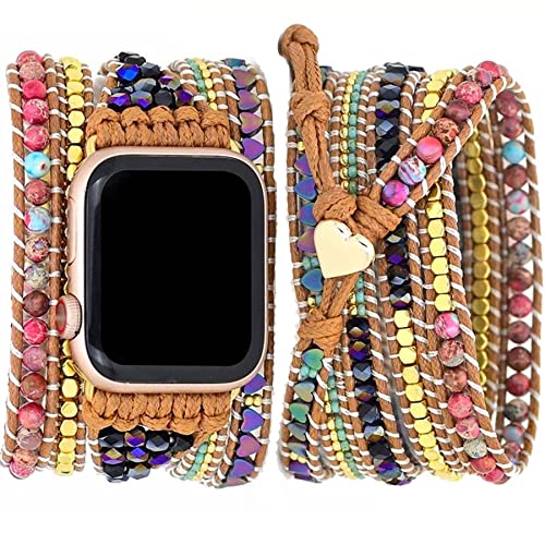 Somesame Apple Watch�p�o���h 41mm 40mm 38mm 42mm (S10) ���f�B�[�X �{�[�z�[�r�[�Y�u���X���b�g ���w 5���b�v ���U�[ ���u�n�[�g �W���X�p�[ �n���h���C�h �E�H�b�`�X�g���b�v iWatch SE Series
