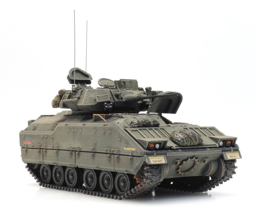 US M3 CFV Bradley Forest Green 1/87 HO Scale (2.8 inch Miniature Finished Model) (6870267)