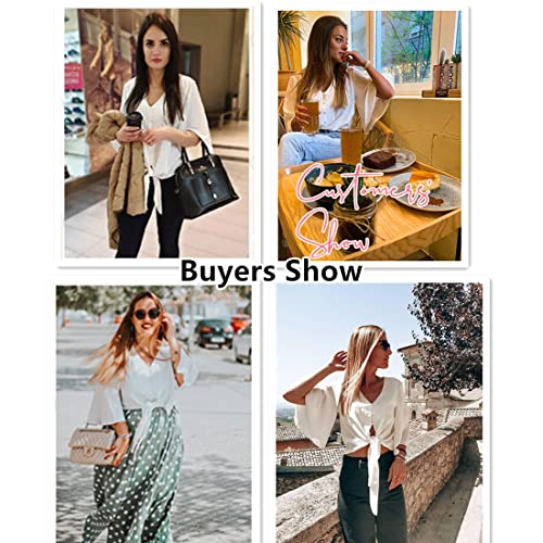 FIYOTE Camicia Donna Camicetta Elegante Blusa