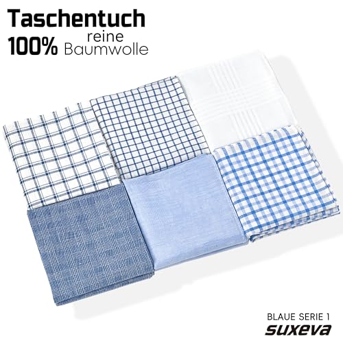 Image of Men's 12pcs 100% Cotton Checkered Handkerchiefs Gift Box, 15.75 Inch Soft Breathable Absorbent Large Pocket Squares