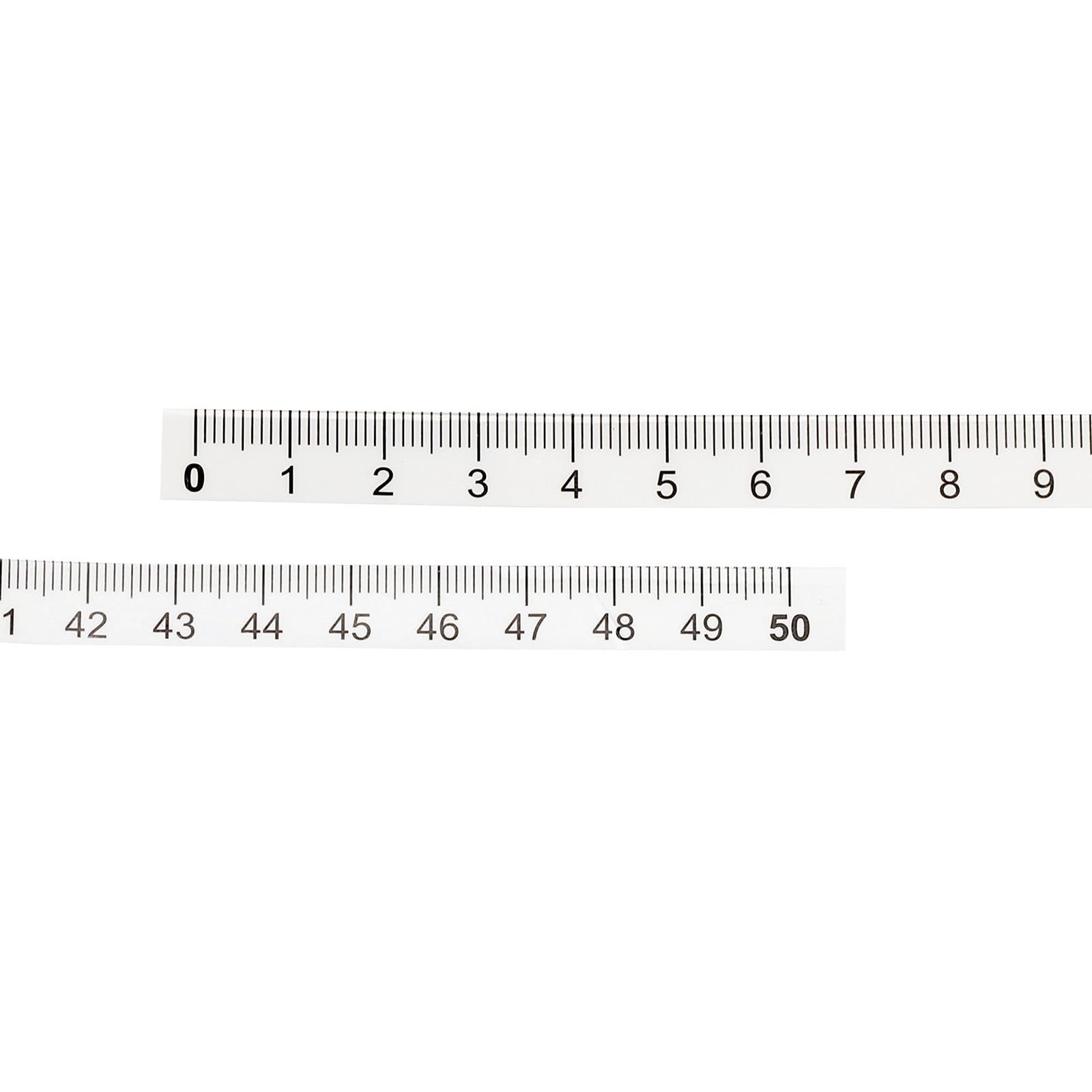 PATIKIL Regla Adhesiva, Paquete de 10 Cintas Métricas de 50 cm con Cinta Adhesiva para Mesa de Trabajo, Máquina de Coser, Mesa de Dibujo, Transparente