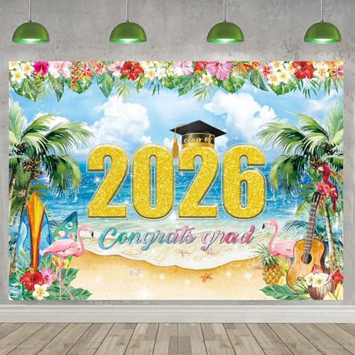 Fondo para Graduación Tema Playa 2.1x1.5 m miniatura 2