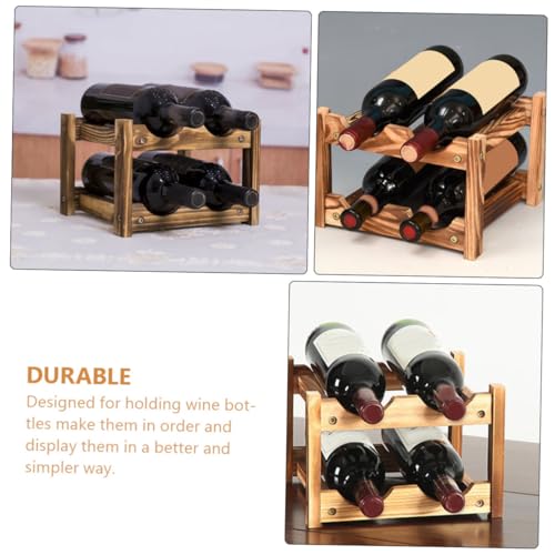 Support de rangement pour bouteilles de vin au design bistrot - 4
