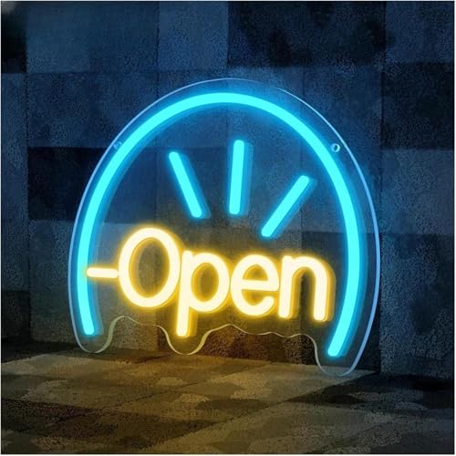 Lampe au néon Ouvert lumineuse pour vitrine de magasin et bar