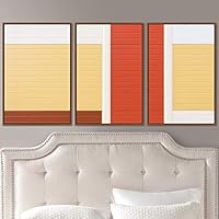 3 Piece Framed Canvas Wall Art Abstract Cool Line Canvas Prints Home Artwork Decoration for Living Room,Bedroom - 16