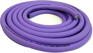KnuKonceptz Kolossus Flex Kable OFC 4 Gauge Power Wire Copper Cable (Purple, 10 Feet)
