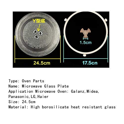 image for METER STAR Diameter 9.6inch/24.5cm Thickened Heat Resistant Microwave 