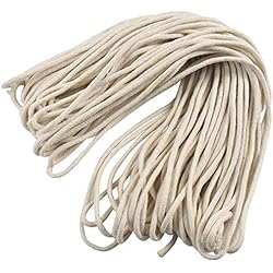 Lamparas Tipo Quinque Antiguas Mecha para Lámparas De Aceite 3 mm× 25m Mechas De Algodón Queroseno Redonda Mecha de Repuesto para Vela Lámpara de Aceite