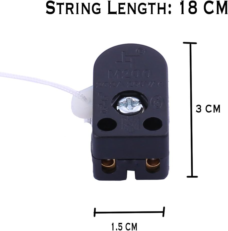 Sucre Auxiliary® Maintained 2A 250V AC On-Off Cord String Pull Switch Light Lamp Electrical UK Seller (1) - Image 4