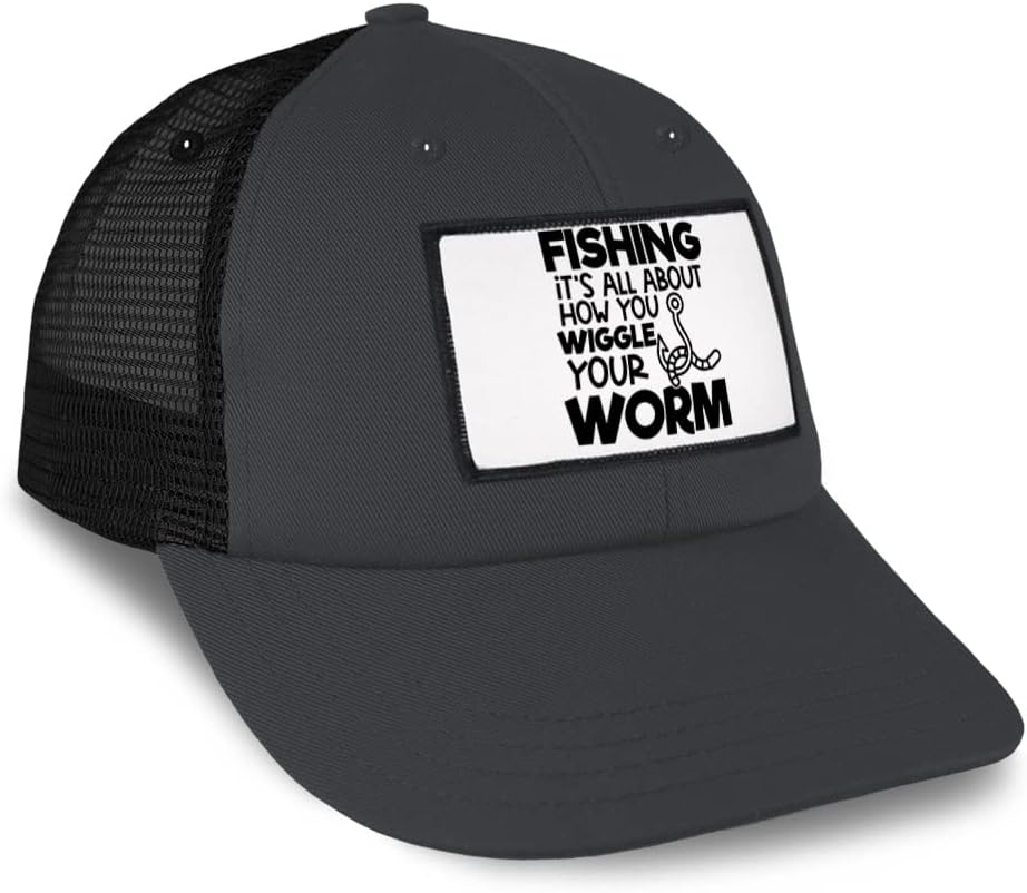 Custom Patch Hat Trucker Baseball Cap Fish Cotton Hook Dad Hat for Men & Women