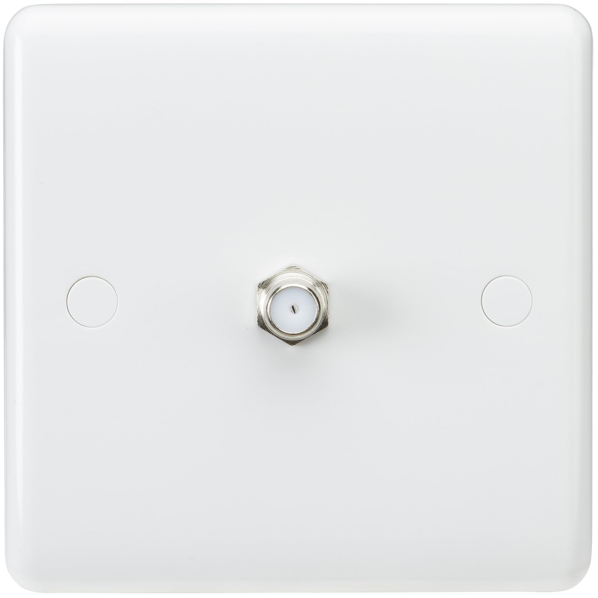 Knightsbridge Curved Edge Sat Tv Outlet (Non-Isolated)