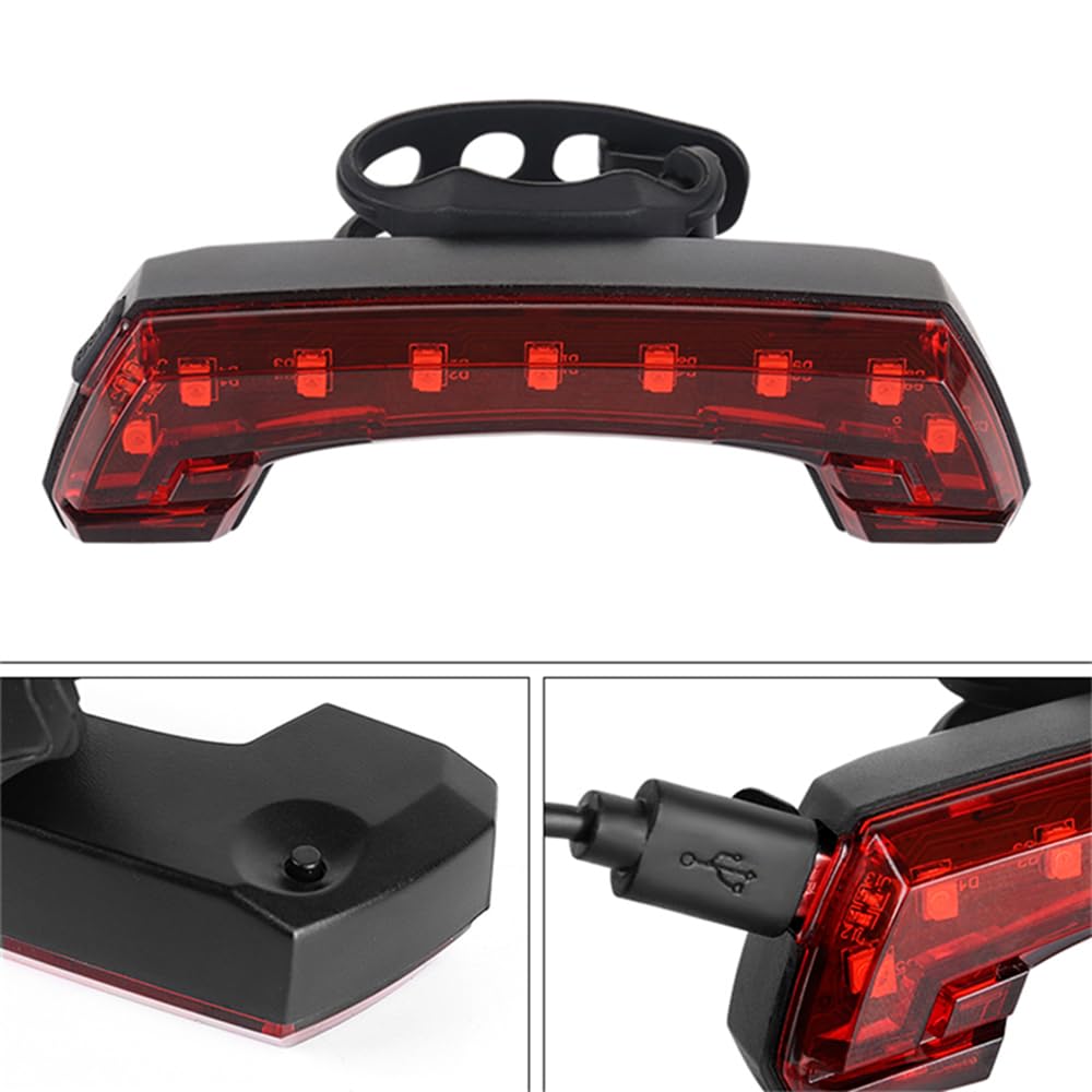 Indicatore di Direzione della Luce di Coda della Bici Avviso di Guida Luci Posteriori del Telecomando Senza Fili Intelligente Luce del Clacson MTB Luce della Bicicletta