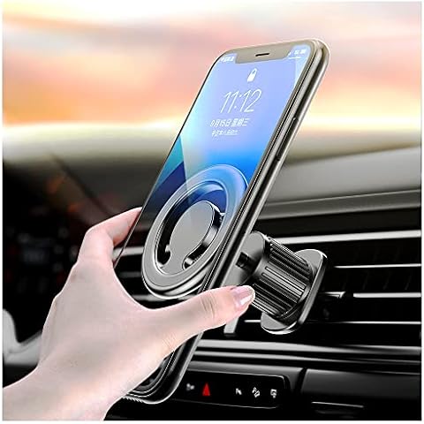 Turcee Magnetic Car Mount for iPhone 14 - 13/12/mini/pro max, Samsung Galaxy Note 20/S20/10/S10/S10 Plus/S10e/S9/S9 Plus/S8/S8 Plus - 44 Strong Magnets, 360 Rotation Cover