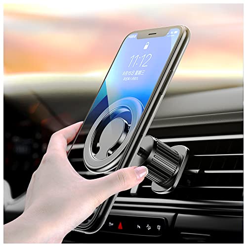 Turcee Magnetic Car Mount for iPhone 14 - 13/12/mini/pro max, Samsung Galaxy Note 20/S20/10/S10/S10 Plus/S10e/S9/S9 Plus/S8/S8 Plus - 44 Strong Magnets, 360 Rotation