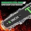 Tietoc Chainsaw 6 Inch Mini Electric Chainsaw Cordless Battery Powered, Hand Held Saw for Wood/Trees Trimming, Tools for Household and Garden, Chain Saw Gift for Men Dad Husband Fathers Gardener 2025 #4