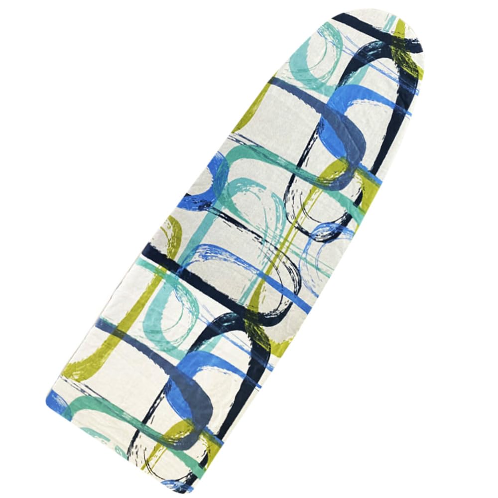Rayen | Housse Pour Table à Repasser Universelle XXL | 3 épaissuers: Mousse, Molleton Et Tissu 100 % Coton | Gamme Medium De Rayen | 150 X 55 Cm | Rayures De Couleur