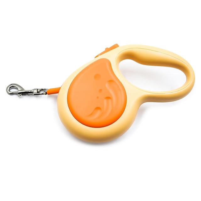 Foto 3 de 3 de Correa retráctil para perro con cinta de nailon resistente de 360° sin enredos, diseño antiexplosión