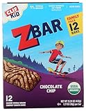 Clif, Bar Z Chocolate Chip Organic 12 Count, 15.24 Ounce