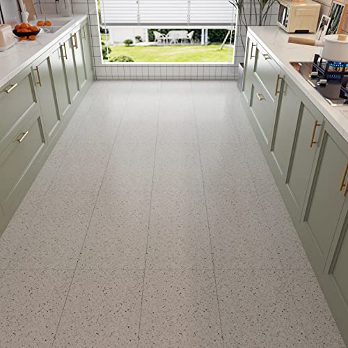 Decotalk Terrazzo Peel And Stick Floor Tile 12X24" Terrazzo Vinyl Flooring Bathroom Floor Tile Waterproof Vinyl Flooring Roll 3Pcs Speckled Floor Tile Peel And Stick Flooring Planks Floor Tile Sticker #TOP2