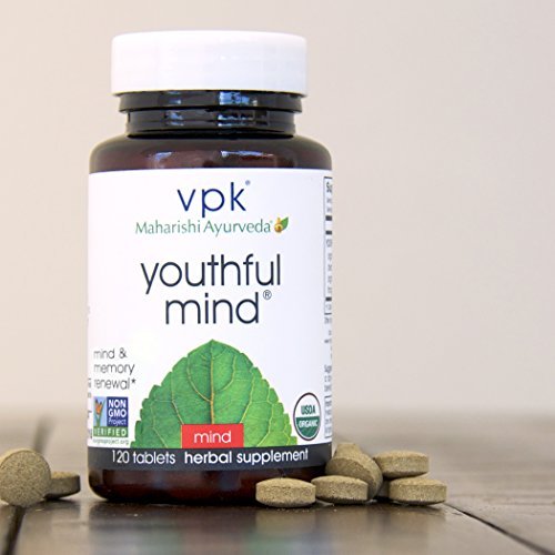 Maharishi Ayurveda - Youthful Mind Mind & Memory Management Herbal Supplement | Supplementation to Sharpen Short & Long-Term Memory | Support Your Ability to Learn & Recall (120 Tablets-500mg)